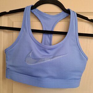 NIKE WOMEN'S BRA SIZE XS BLUE WITH BUILT-IN PADDING EXCELLENT CONDITION